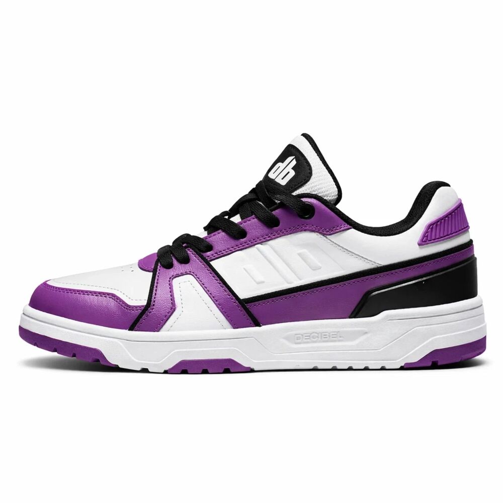 Decibel VOL04 Sneakers Mens 10.5 White Purple Black DBVOL4 Streetwear